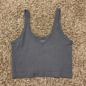 Grey Cropped Tank